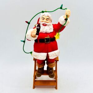 VINTAGE 1994 Coca-Cola Trim-a-Tree Chirstmas Ornament 1965 Santa with Lights